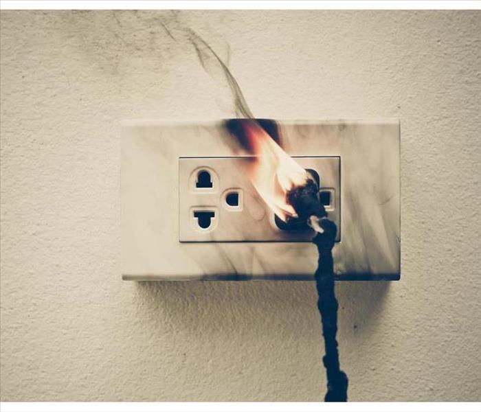 Electrical failure resulting in electricity wire burnt